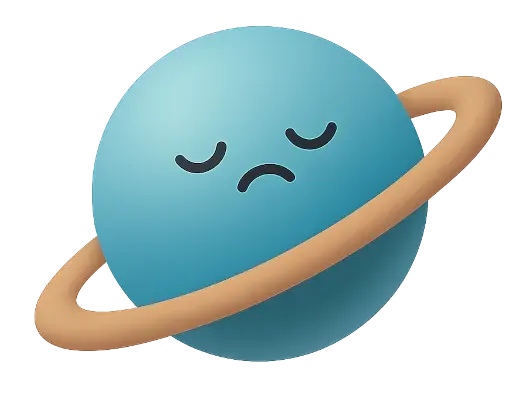 Sad planet icon highlighting oversharing risks